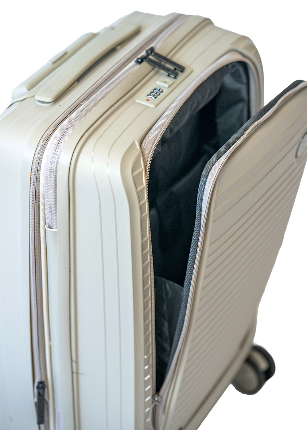 VALISE CABINE NEWARK POCKET ECRU