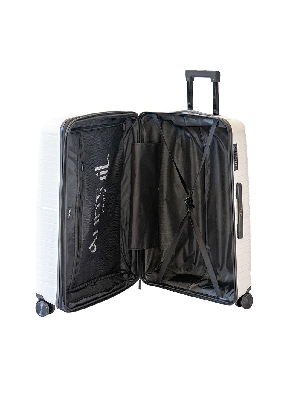 VALISE MOYENNE OAKLAND BLANC/NOIR